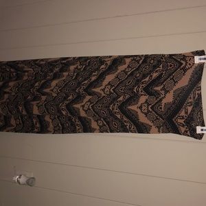 Tribal Print Maxi Skirt